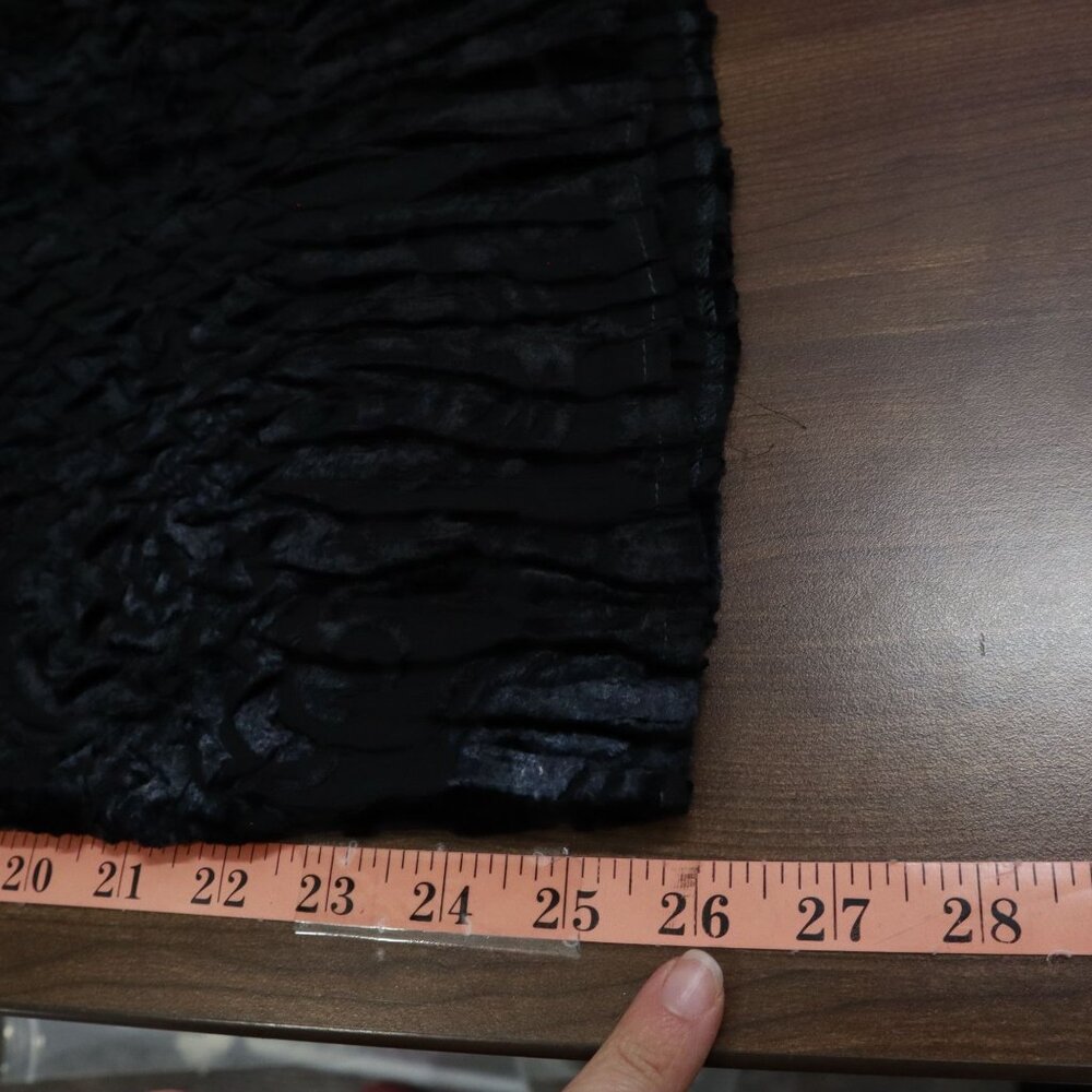 Komarov Textured Shirt Womens L Black Whimsigoth Fairy Grunge Dark Feminine Edgy - Picture 13 of 16